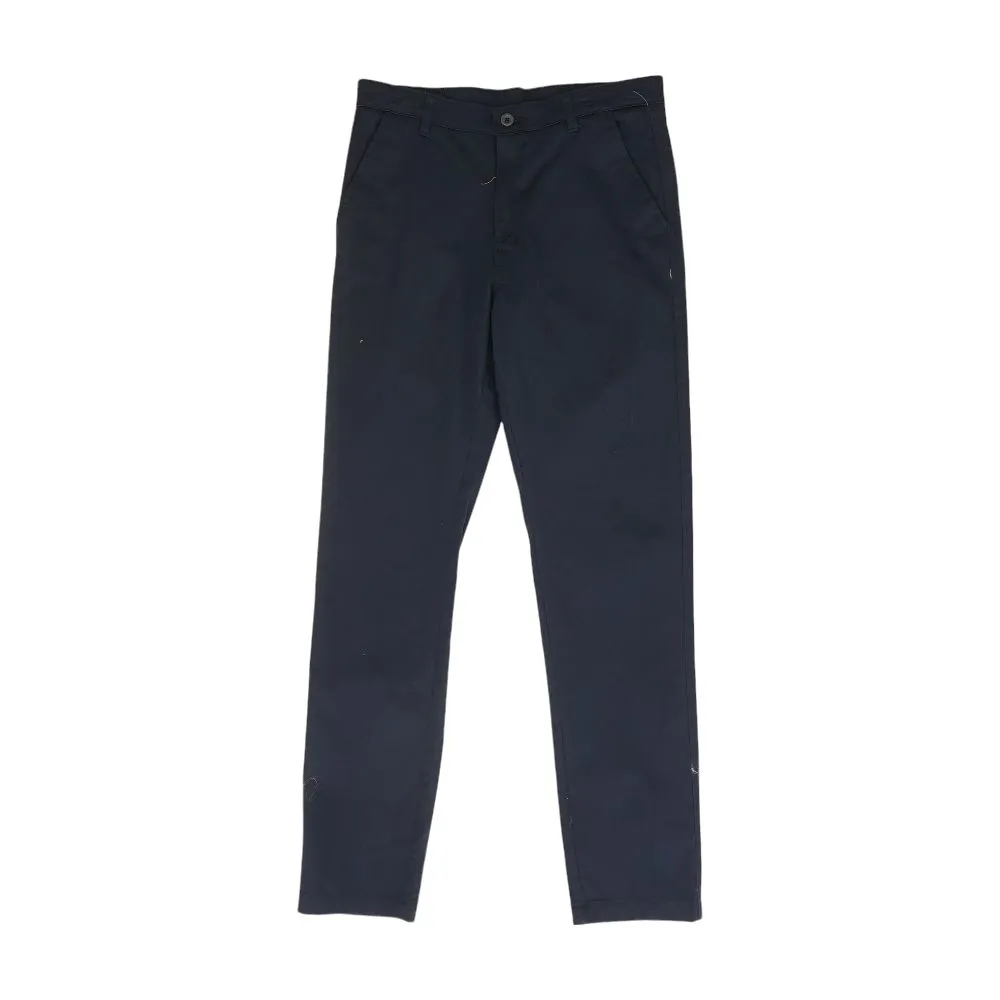 Navy Solid Chino Pants