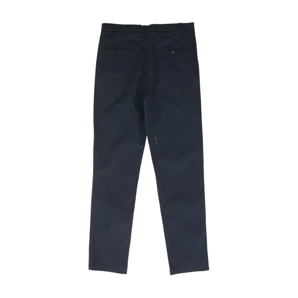 Navy Solid Chino Pants