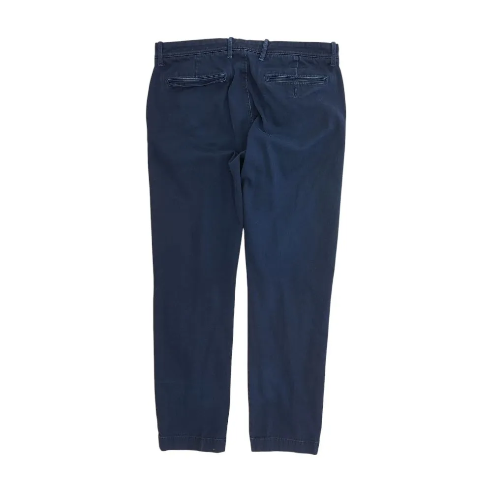 Navy Solid Chino Pants