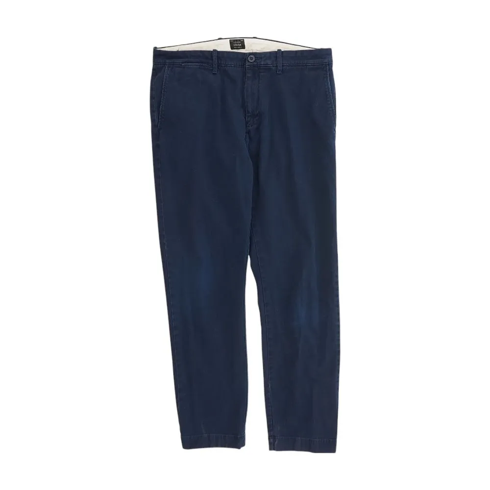 Navy Solid Chino Pants