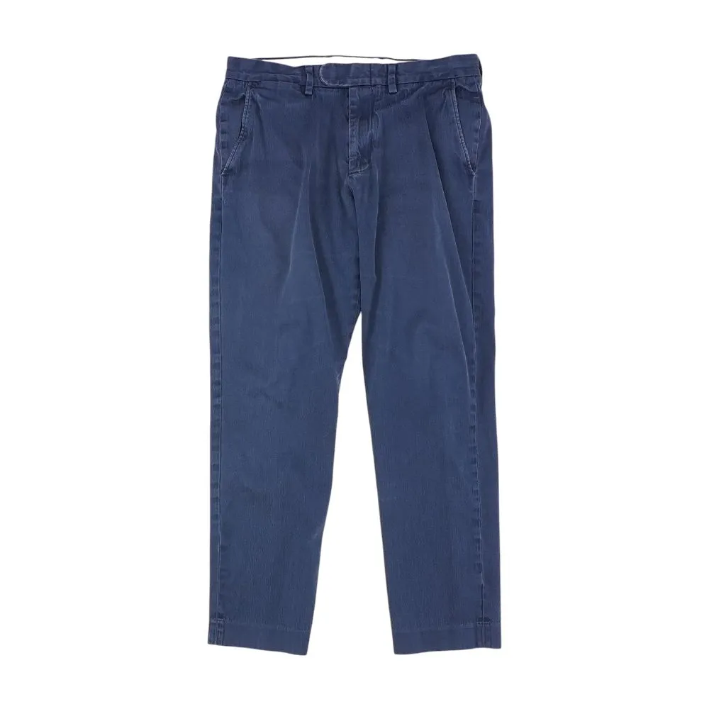Navy Solid Chino Pants