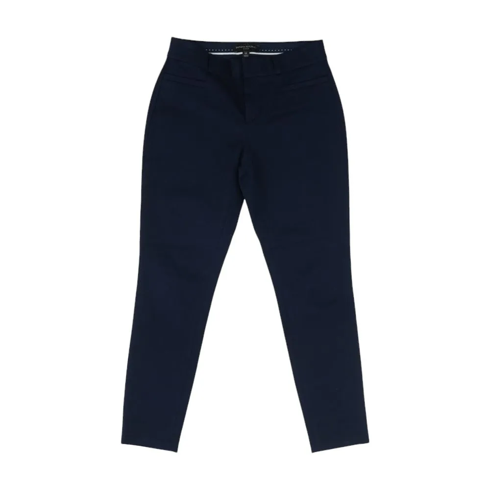 Navy Solid Chino Pants
