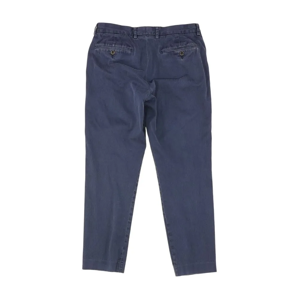 Navy Solid Chino Pants
