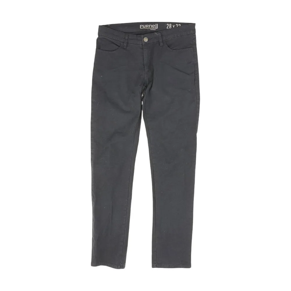 Navy Solid Chino Pants