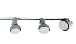 Nora NTH-151S Three Light PAR38 Cone Track Kit in Silver Gray Finish