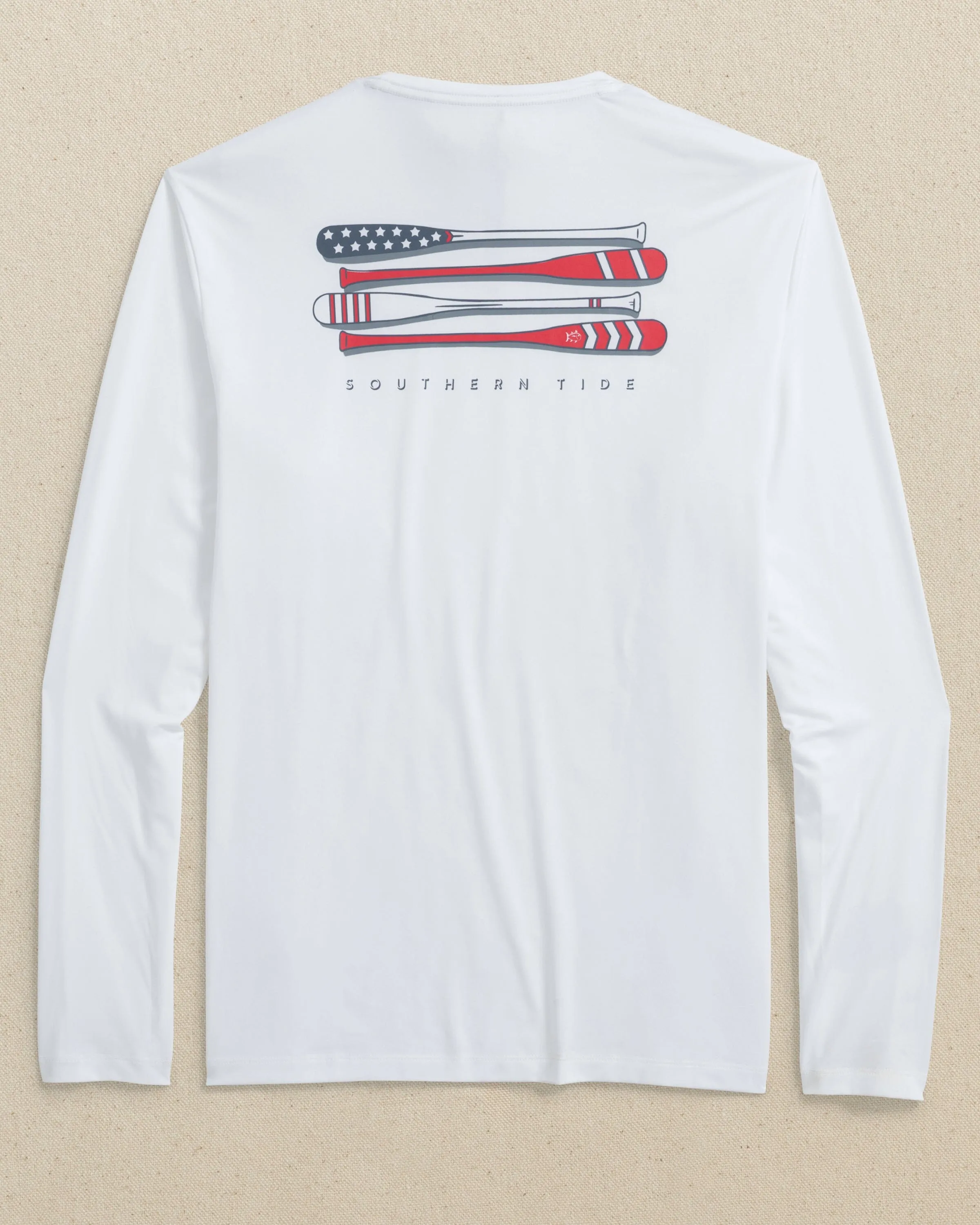 Oars and Stripes Long Sleeve Performance T-Shirt
