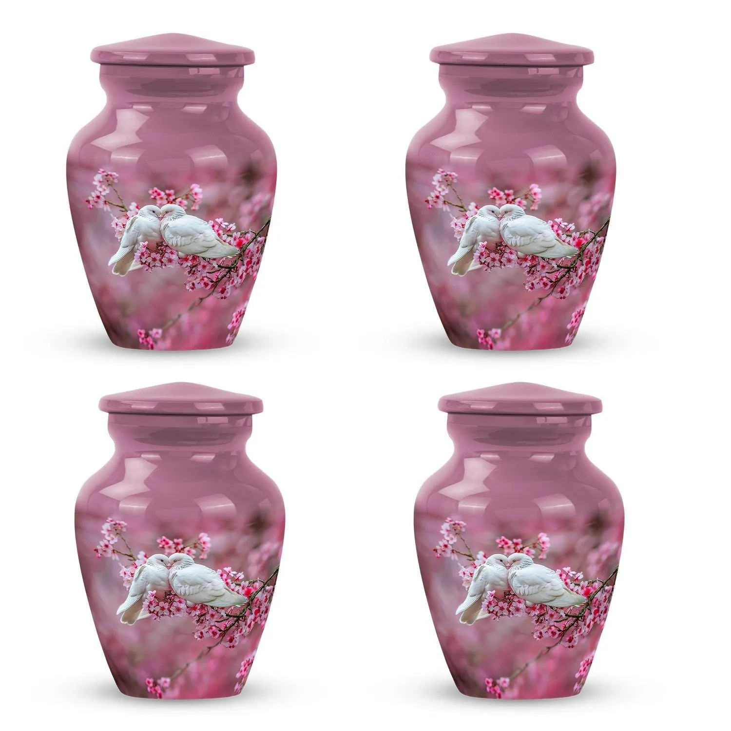 Peaceful Dove Flight: Cremation Medium Urn for Human Ashes