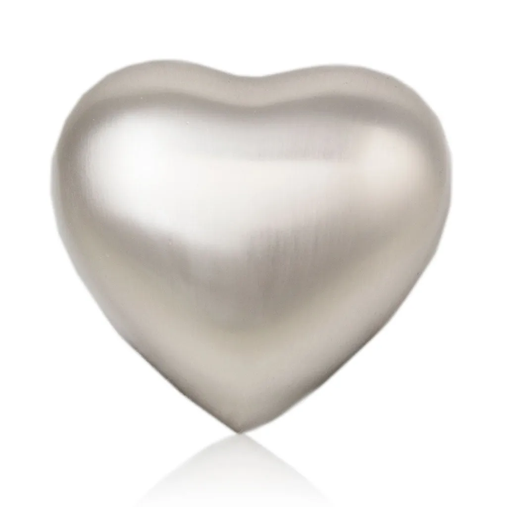 Pewter Cremation Heart Keepsake Urn