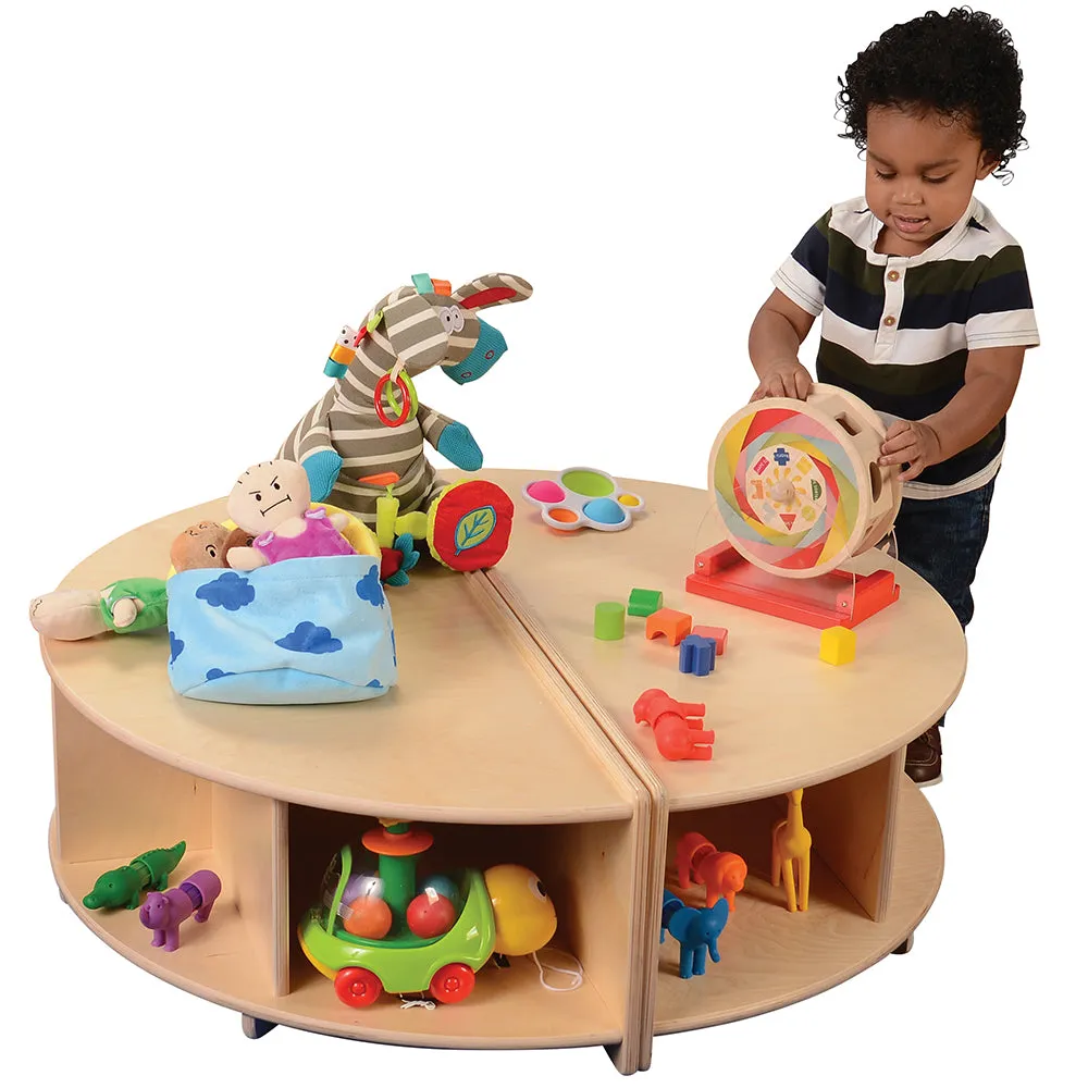 Read-A-Round Circle Bench | Cozy Classroom Seating with Storage & Cushioned Comfort