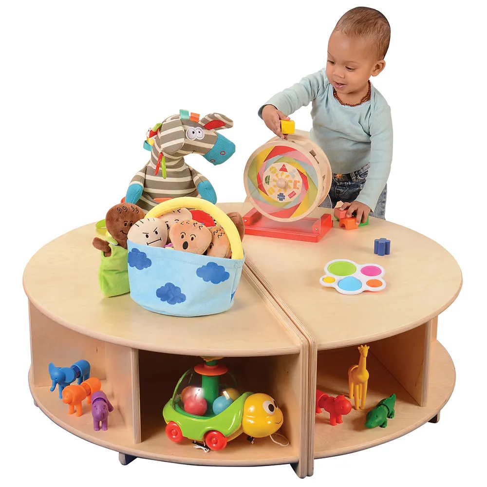 Read-A-Round Circle Bench | Cozy Classroom Seating with Storage & Cushioned Comfort