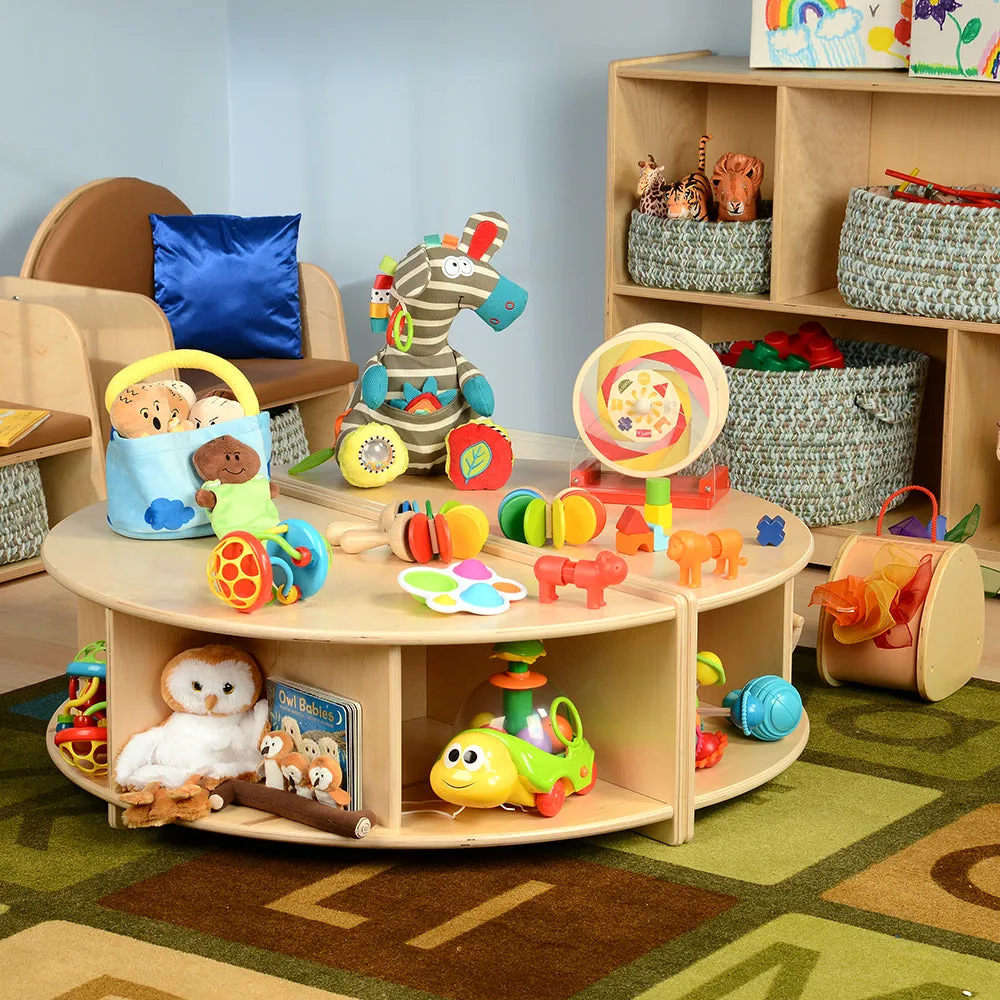 Read-A-Round Circle Bench | Cozy Classroom Seating with Storage & Cushioned Comfort
