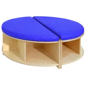Read-A-Round Circle Bench | Cozy Classroom Seating with Storage & Cushioned Comfort