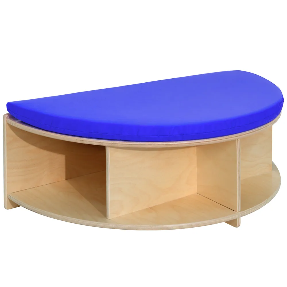 Read-A-Round Circle Bench | Cozy Classroom Seating with Storage & Cushioned Comfort
