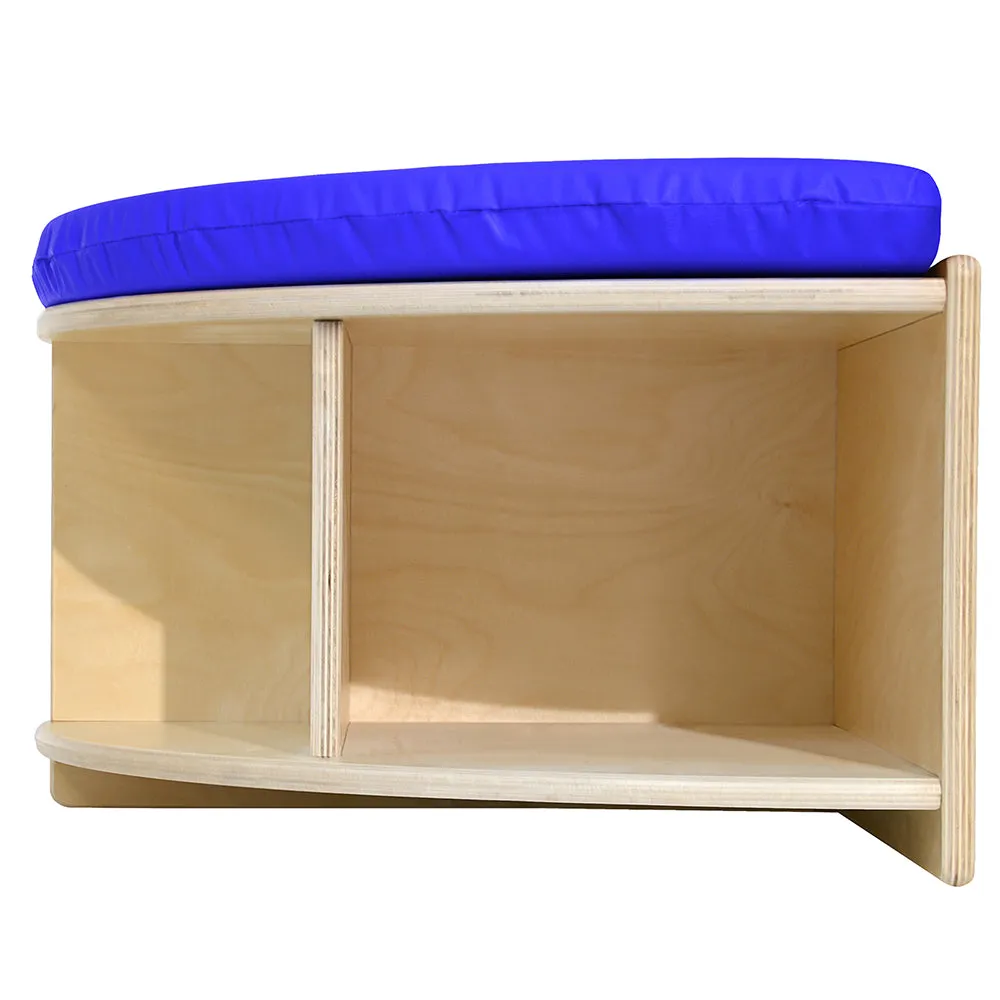 Read-A-Round Circle Bench | Cozy Classroom Seating with Storage & Cushioned Comfort