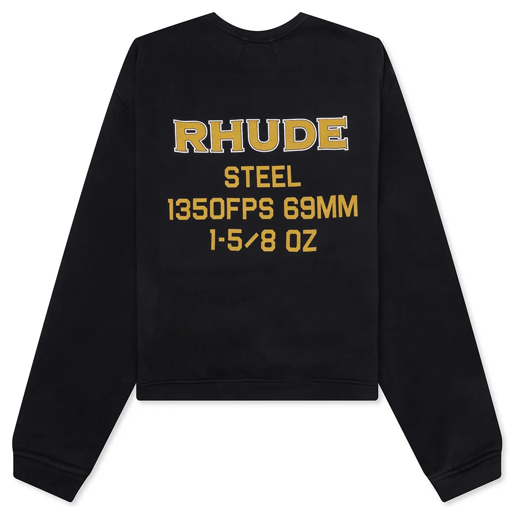 Rhude Steel Crewneck - Vintage Black