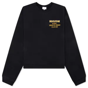 Rhude Steel Crewneck - Vintage Black