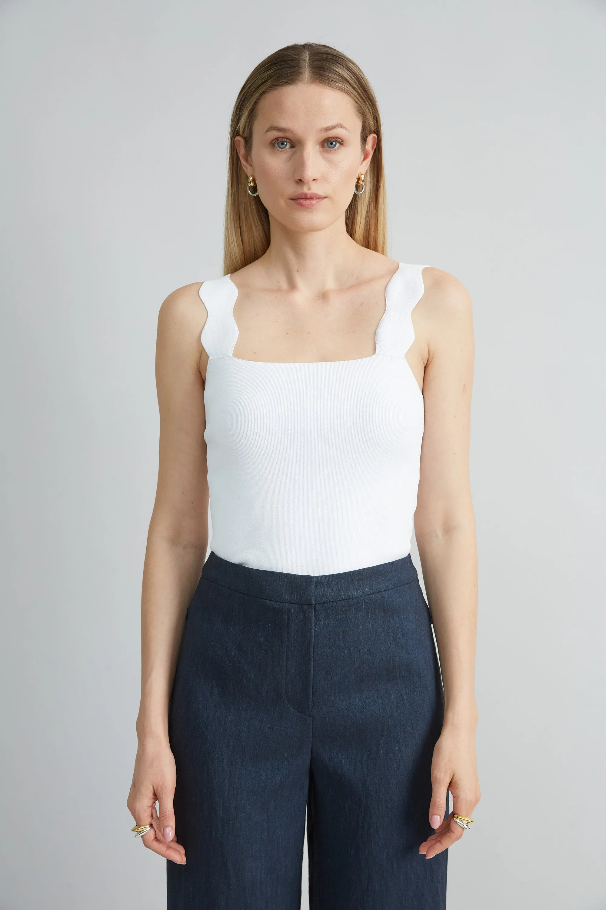 Scallop Sweater Tank