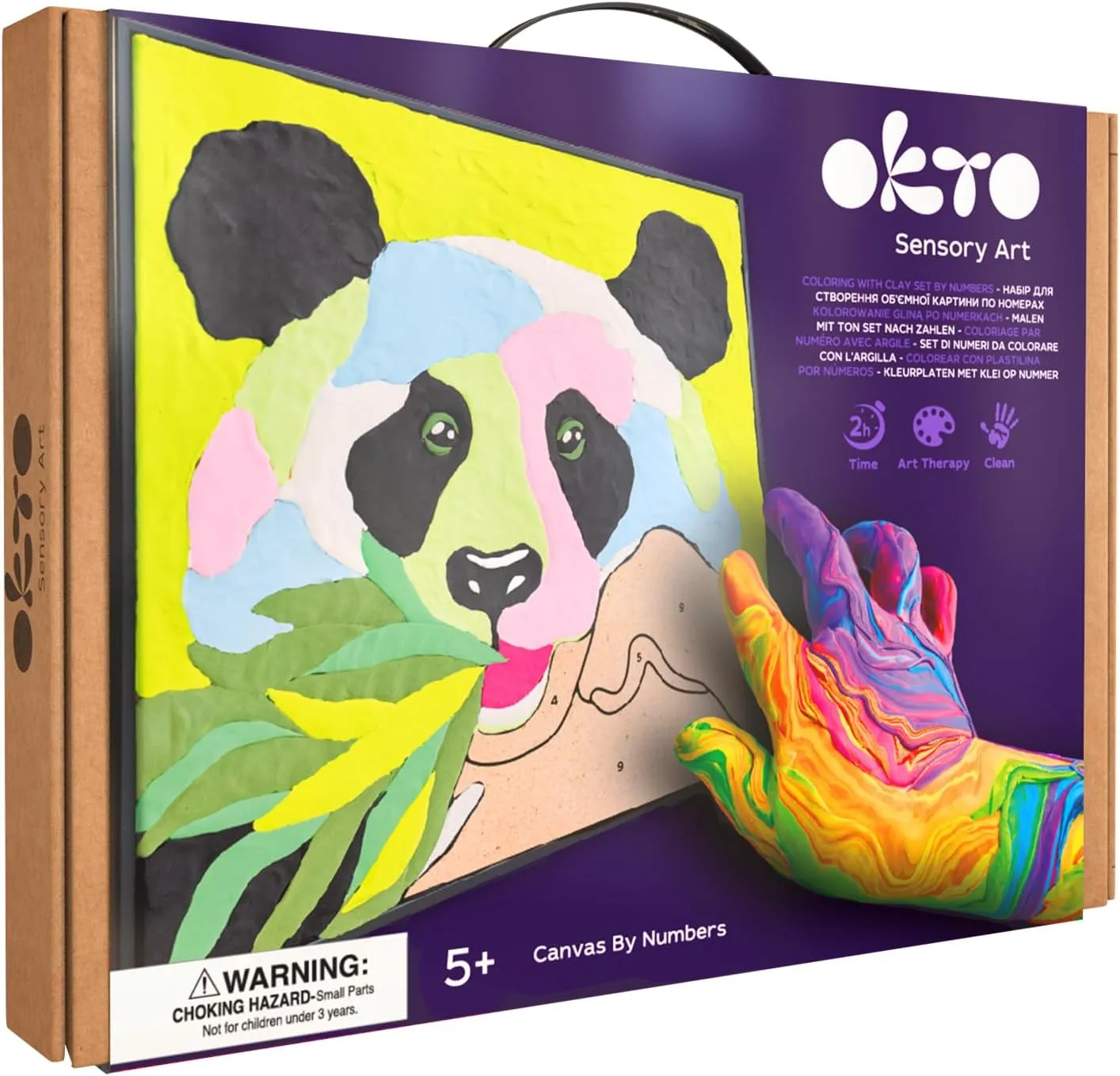 Sensory Art: Coloring with Clay By Numbers
