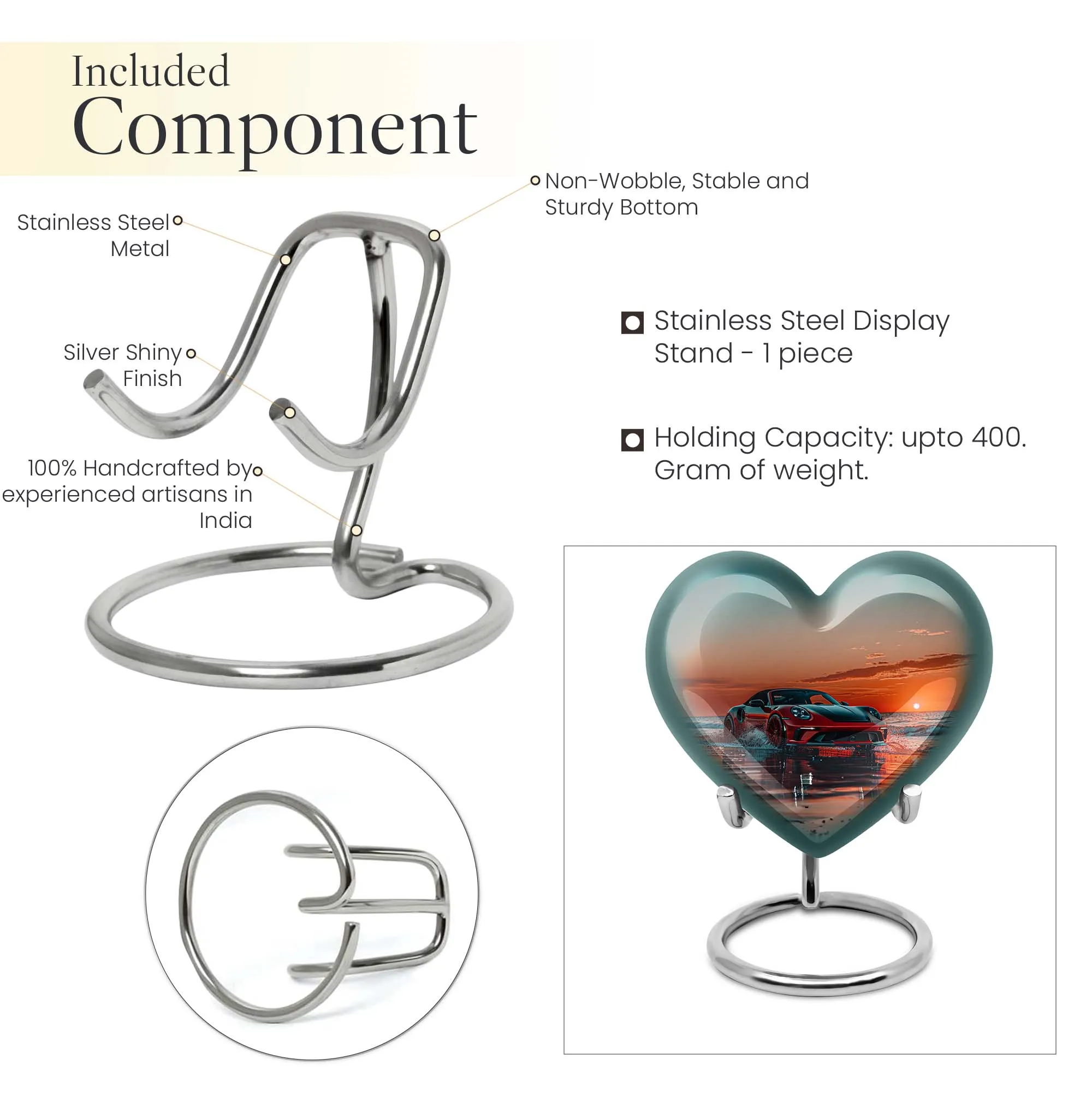 Serene Butterfly: Large Car Urn for Cremation and Memorial Incorporations