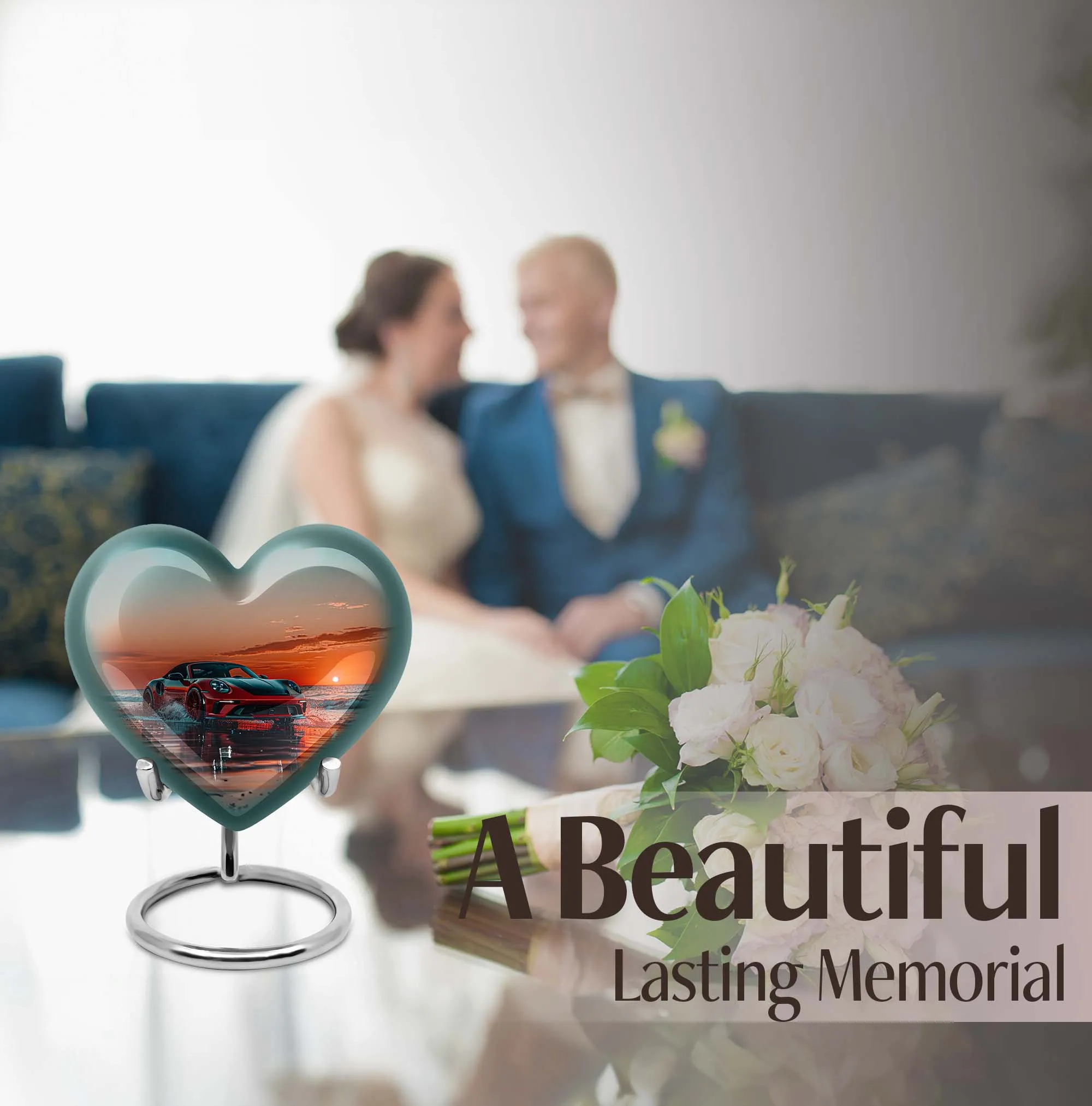 Serene Butterfly: Large Car Urn for Cremation and Memorial Incorporations