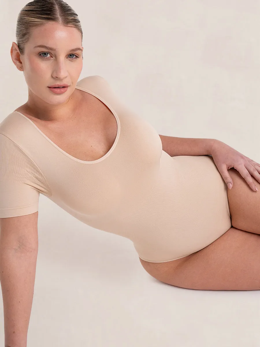 Shapermint Essentials Short-Sleeve Bodysuit