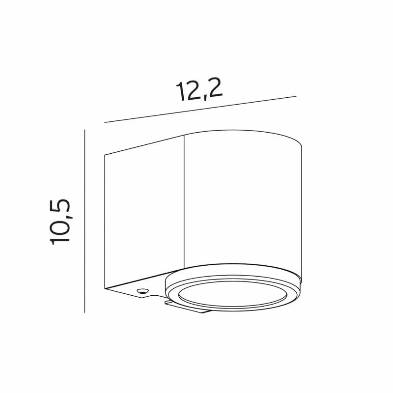 Sleek Cylinder Exterior Wall Light | Assorted Finishes