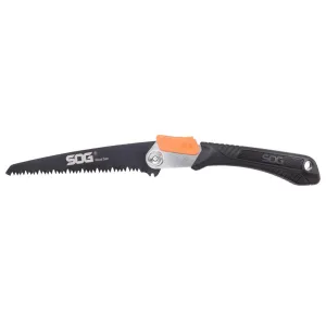 SOG Folding Saw - High Carbon Steel Blade with Black Handle and Nylon Sheath | F10N-CP