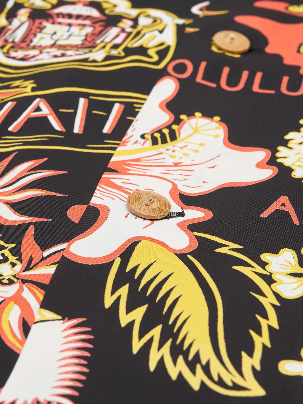 Sun Surf State Of Hawaii Hawaiian Shirt Black