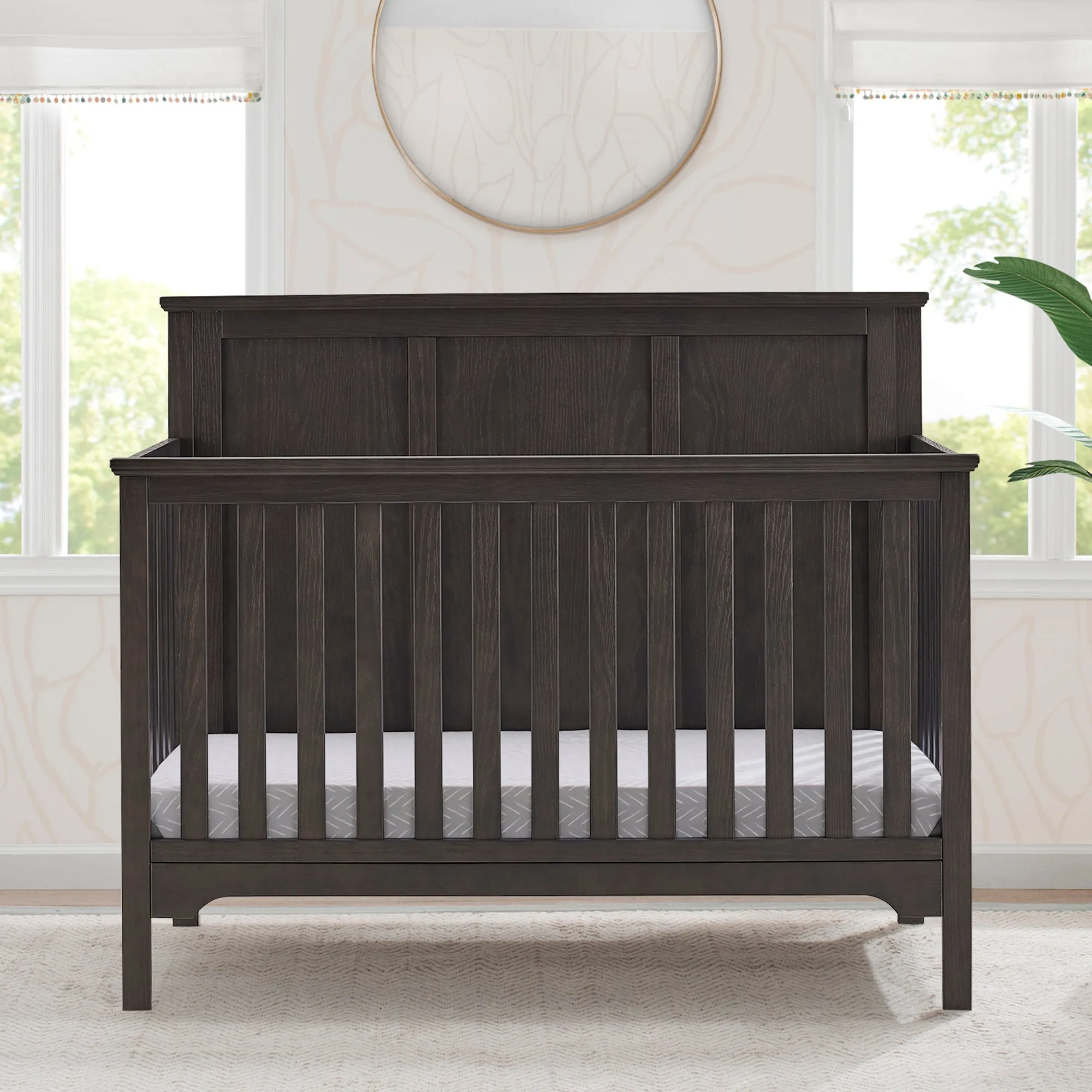 Sweet Beginnings Sage Flat Top 6-in-1 Convertible Crib