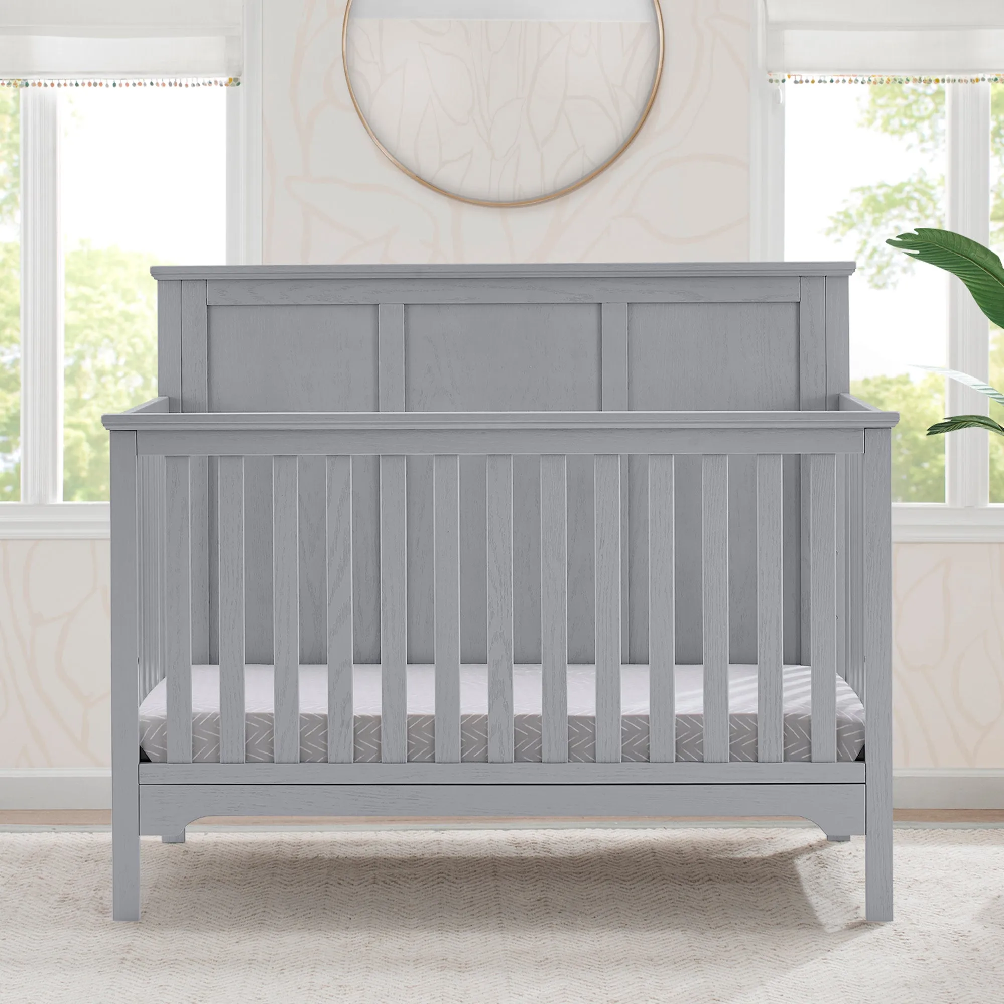 Sweet Beginnings Sage Flat Top 6-in-1 Convertible Crib