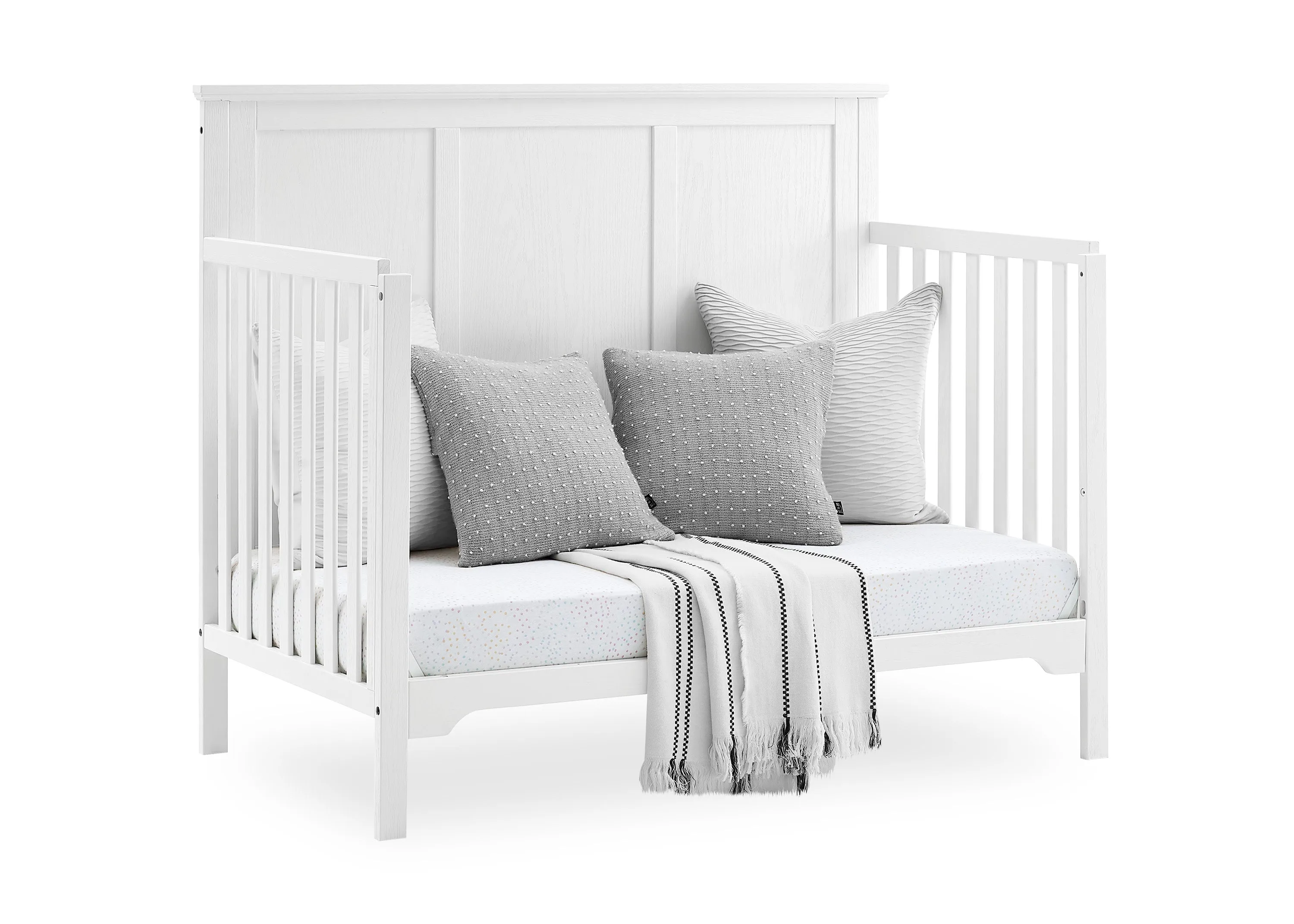 Sweet Beginnings Sage Flat Top 6-in-1 Convertible Crib