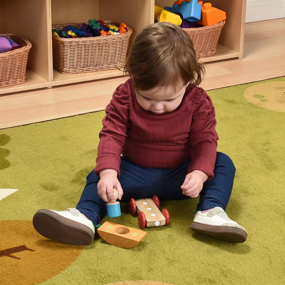 Tegu Orange Magnetic Racer | 3-Piece Set