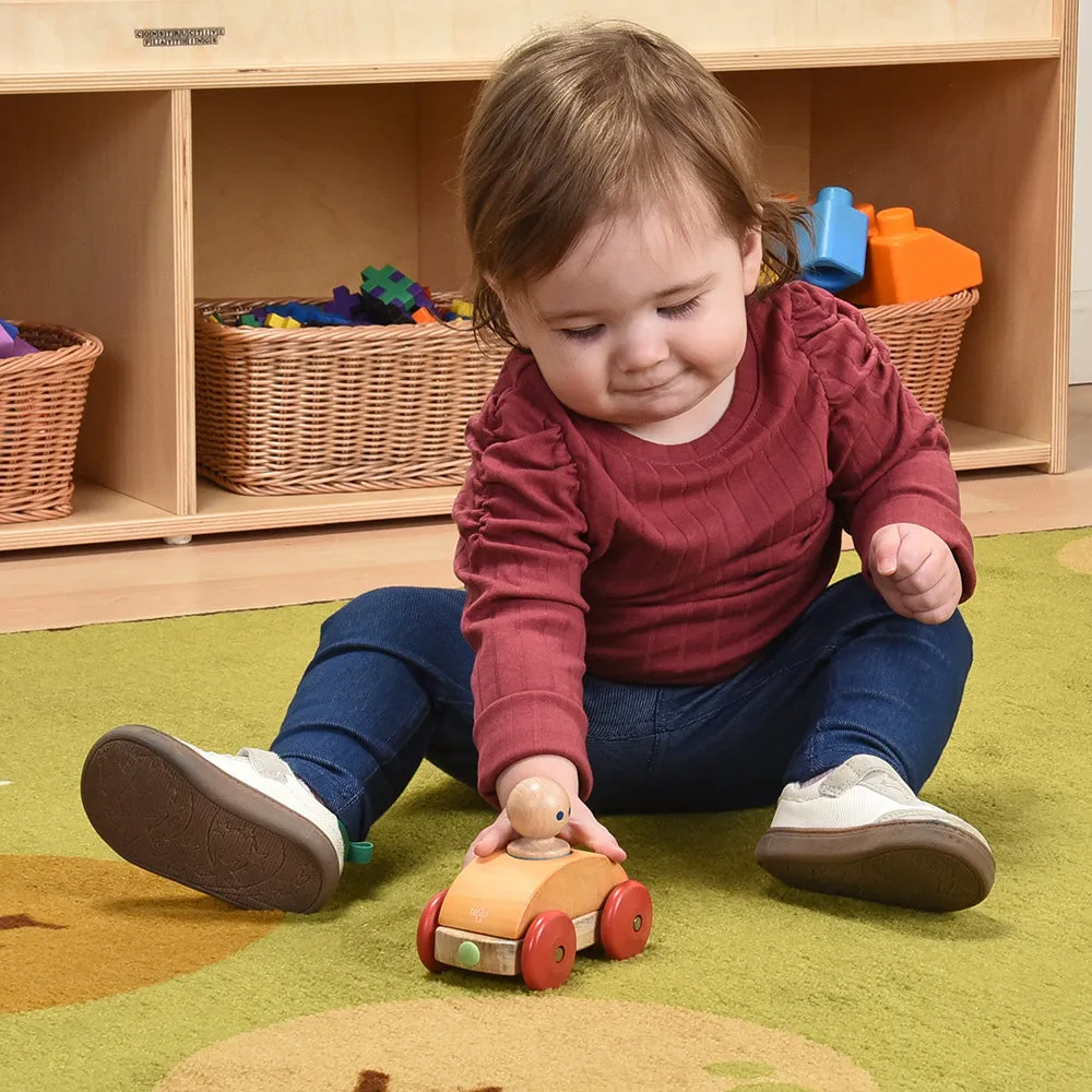 Tegu Orange Magnetic Racer | 3-Piece Set
