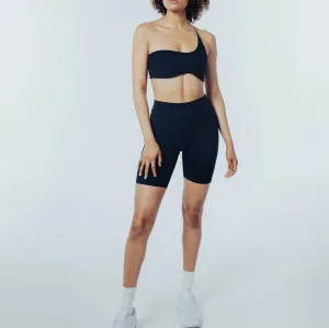 The Biker Short - Sueded Onyx