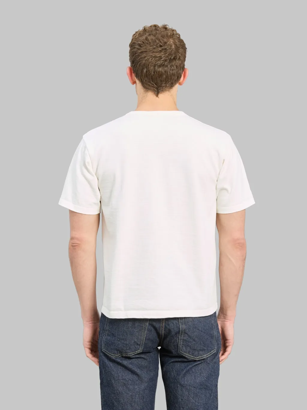 The Flat Head 20oz Ultra-Heavyweight Loopwheel T-Shirt White