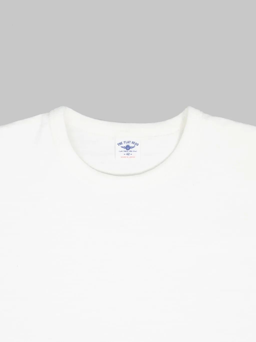 The Flat Head 20oz Ultra-Heavyweight Loopwheel T-Shirt White