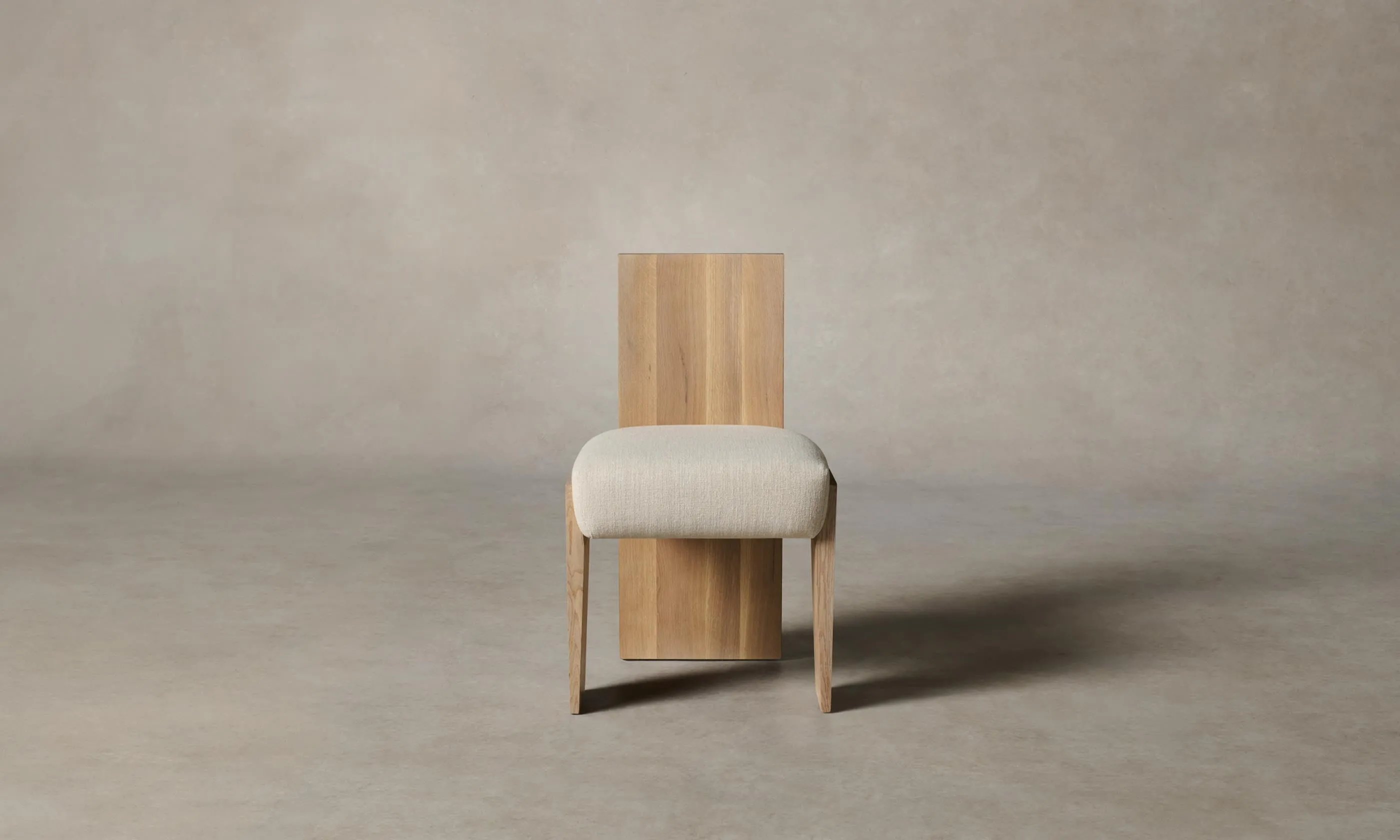 The Garrett Dining Chair - Heritage Belgian Linen Alder