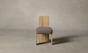 The Garrett Dining Chair - Heritage Belgian Linen Carob