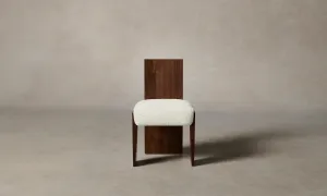 The Garrett Dining Chair - Italian Bouclé White