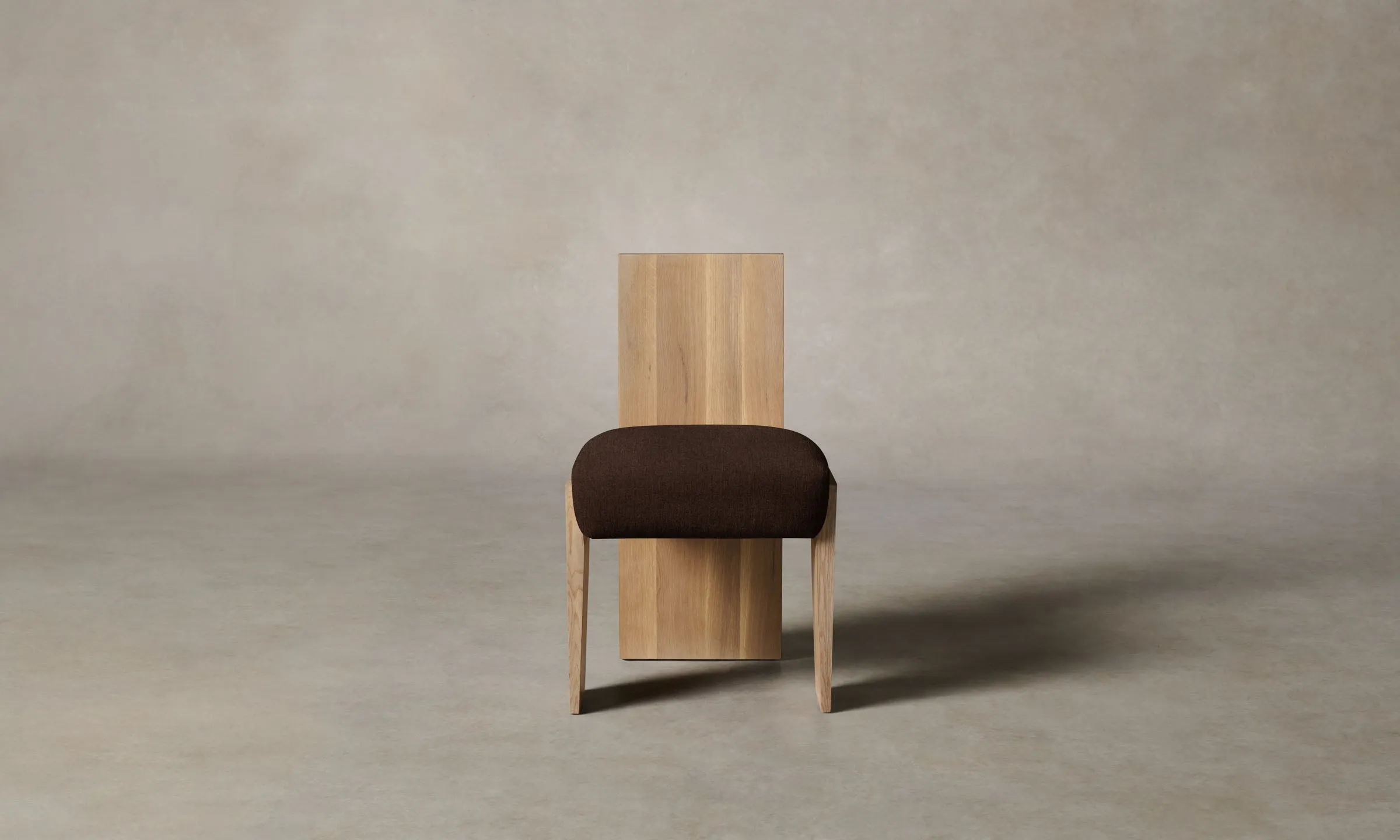 The Garrett Dining Chair - Italian Brushed Wool Cocoa