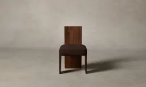 The Garrett Dining Chair - Italian Brushed Wool Cocoa