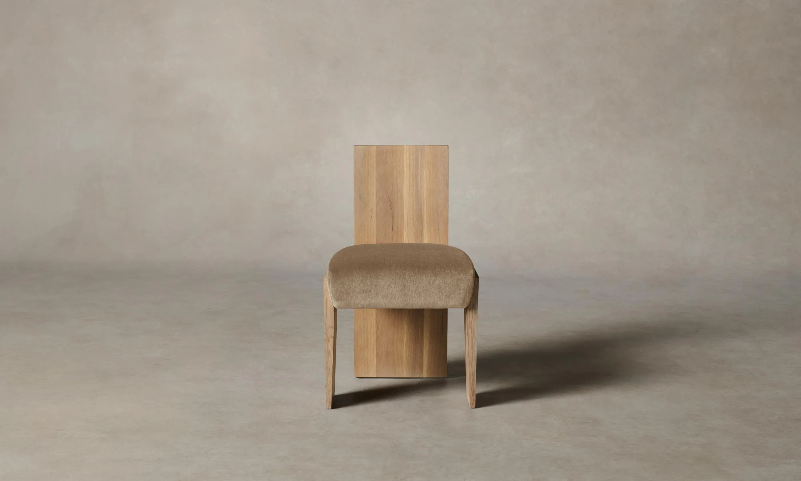 The Garrett Dining Chair - Mohair Almond