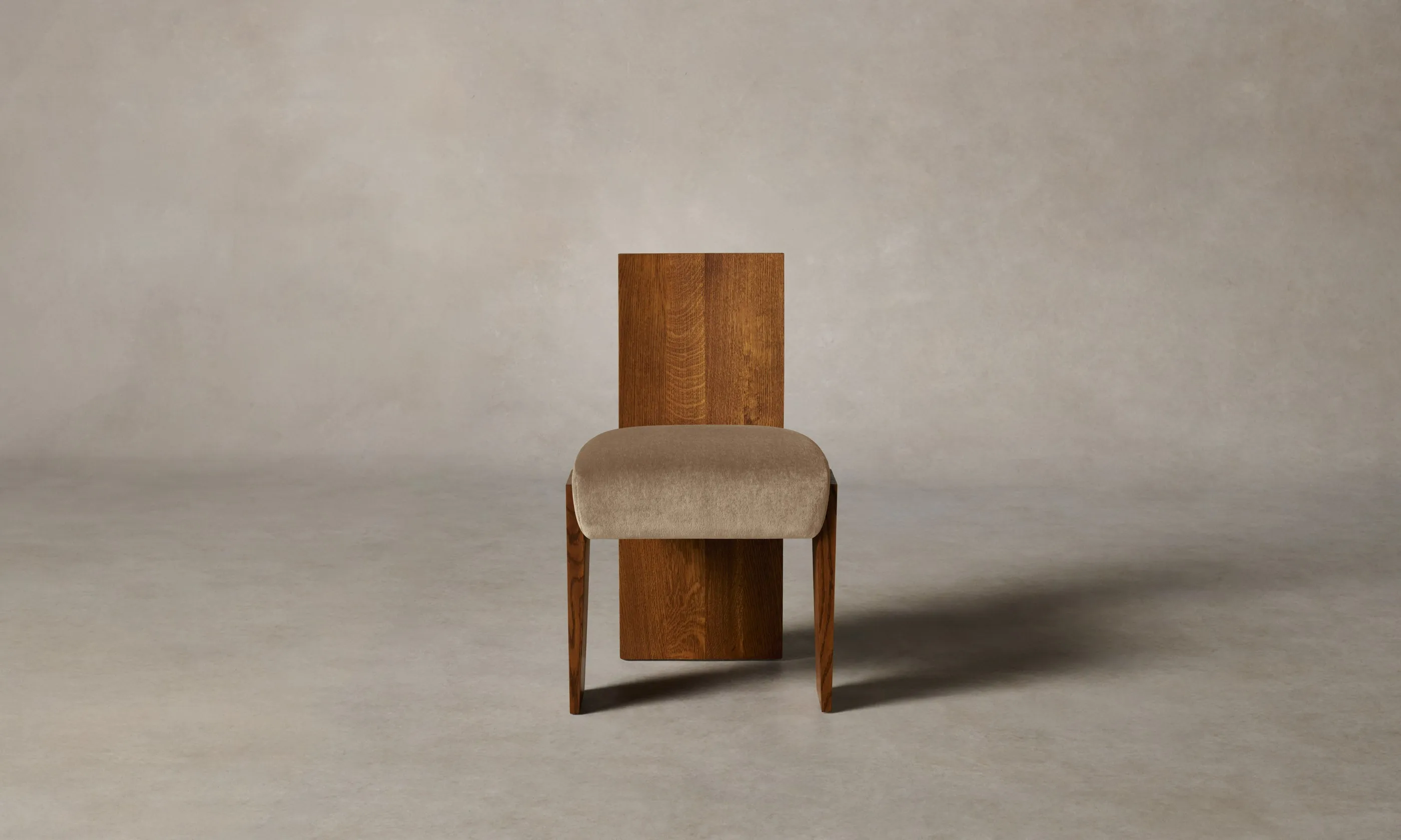The Garrett Dining Chair - Mohair Almond