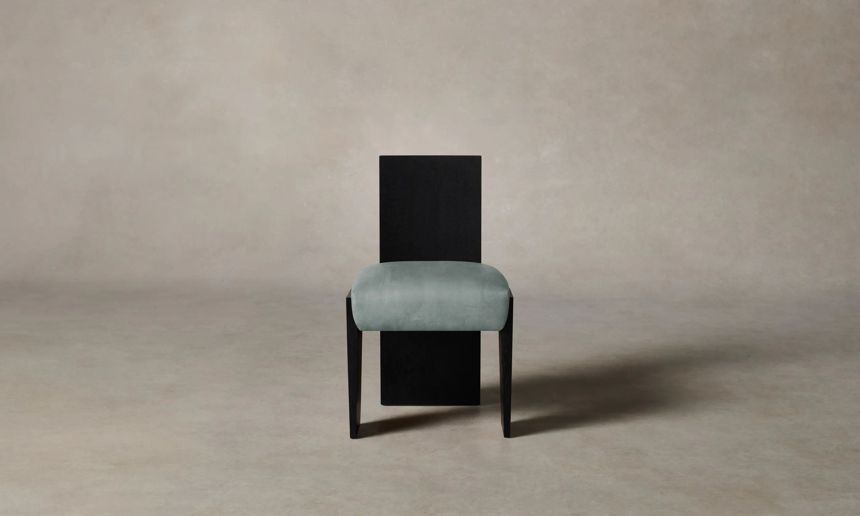 The Garrett Dining Chair - Nubuck Leather Tide