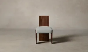 The Garrett Dining Chair - Performance Woven Chenille Steel