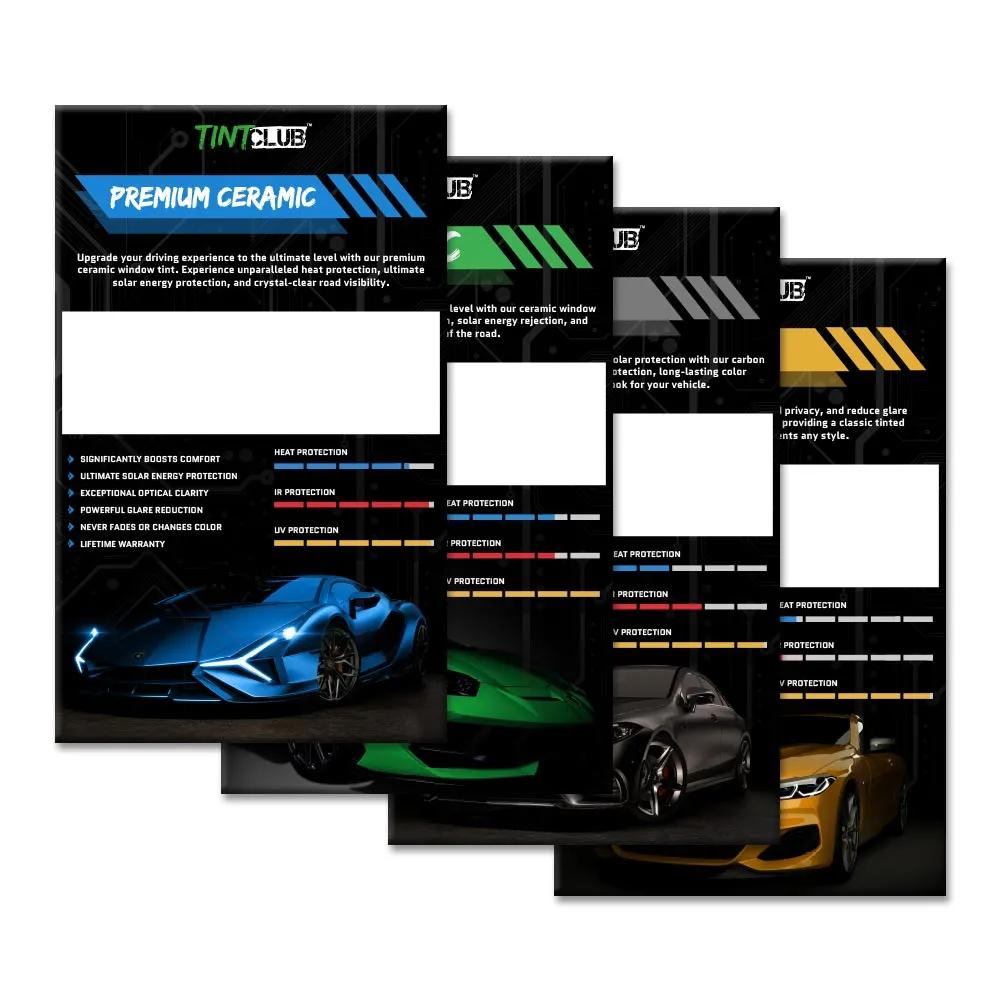 Tint Club Display Boards
