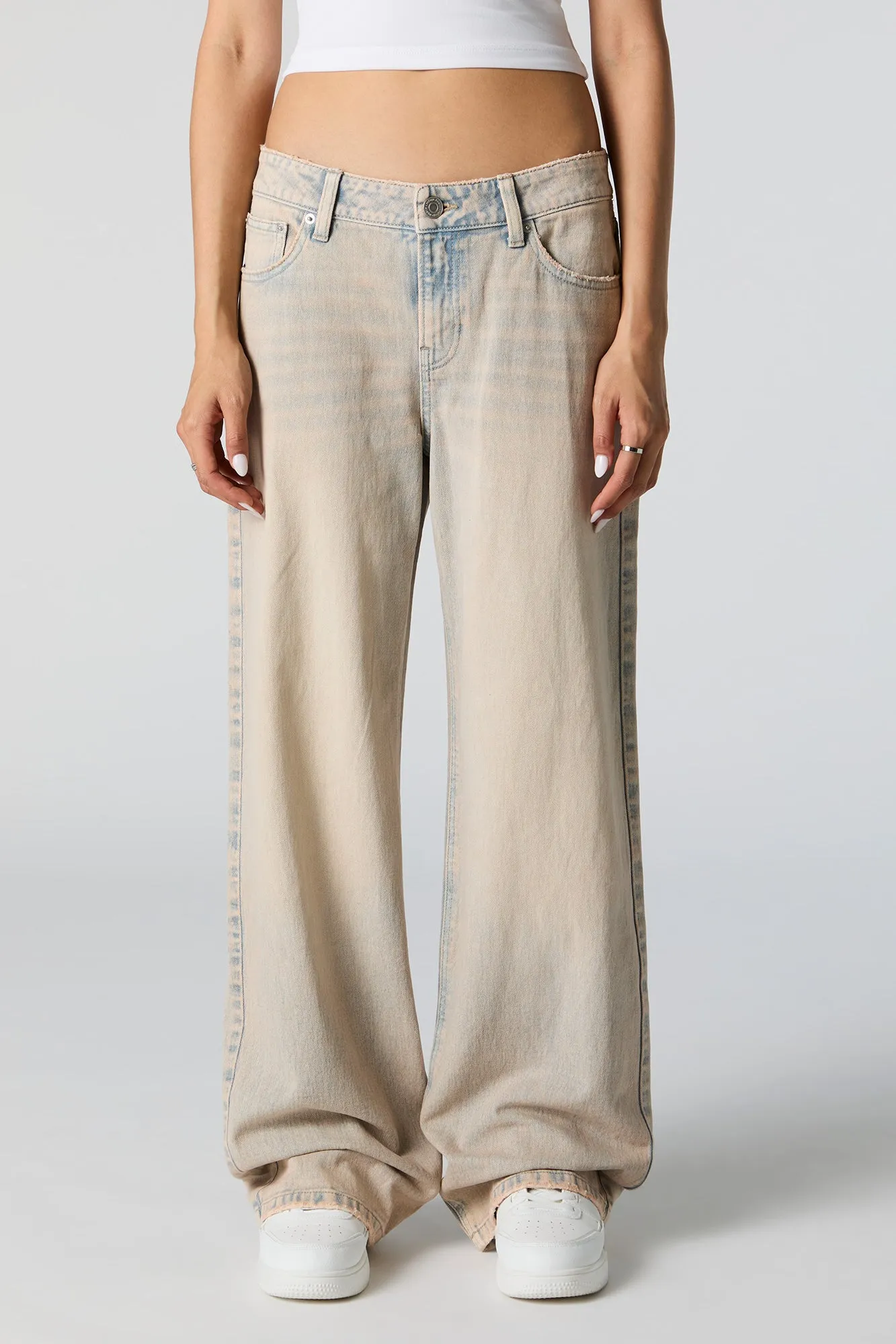Vintage Wash Low Rise Skater Jean