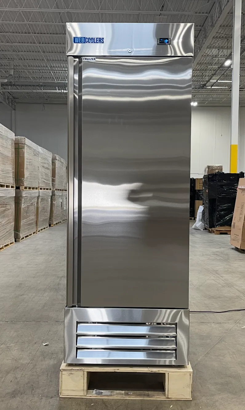 Webcoolers RI-29F 29" Stainless Steel Solid Door Reach-In Freezer