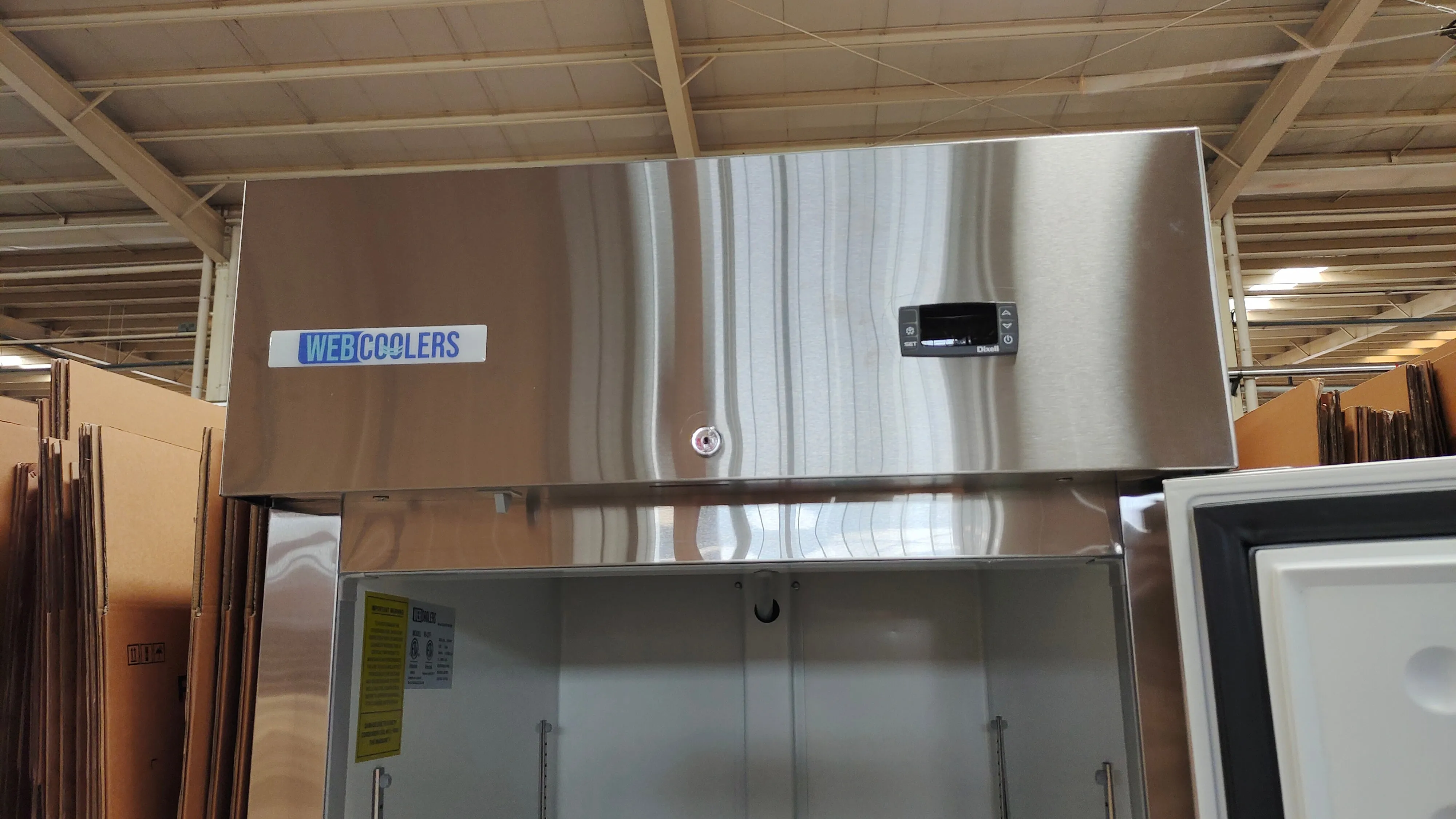 Webcoolers RI-29F 29" Stainless Steel Solid Door Reach-In Freezer