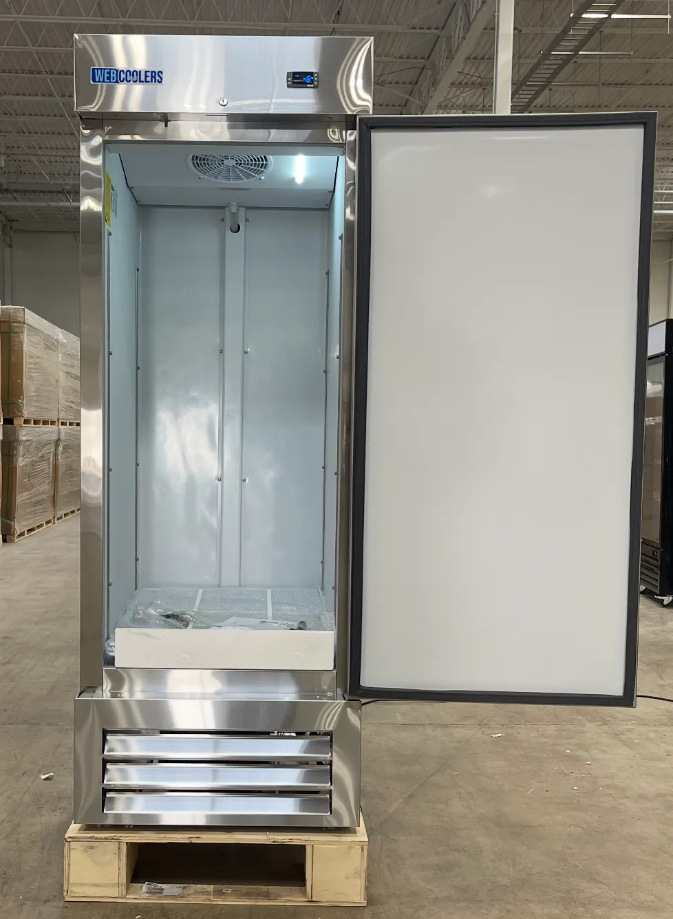 Webcoolers RI-29F 29" Stainless Steel Solid Door Reach-In Freezer